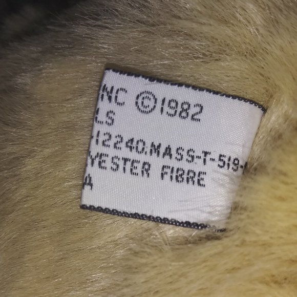 VTG American Wego Inc Tan Bear Stuffed Animal Cuddly Plush 16 Inch Toy 1982 RARE - Picture 6 of 7